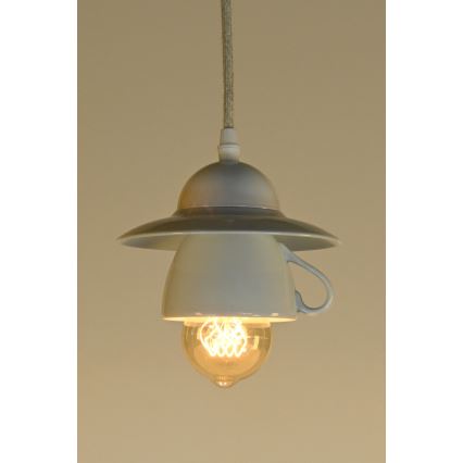 Bohemia-Design - Porcelánový závesný luster na lanku 1xE27/60W/230V