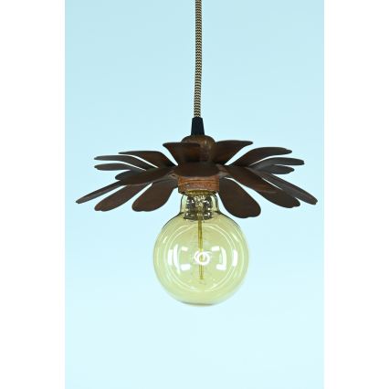 Bohemia-Design - Závesné svietidlo na lankách 1xE27/60W/230V bronzové
