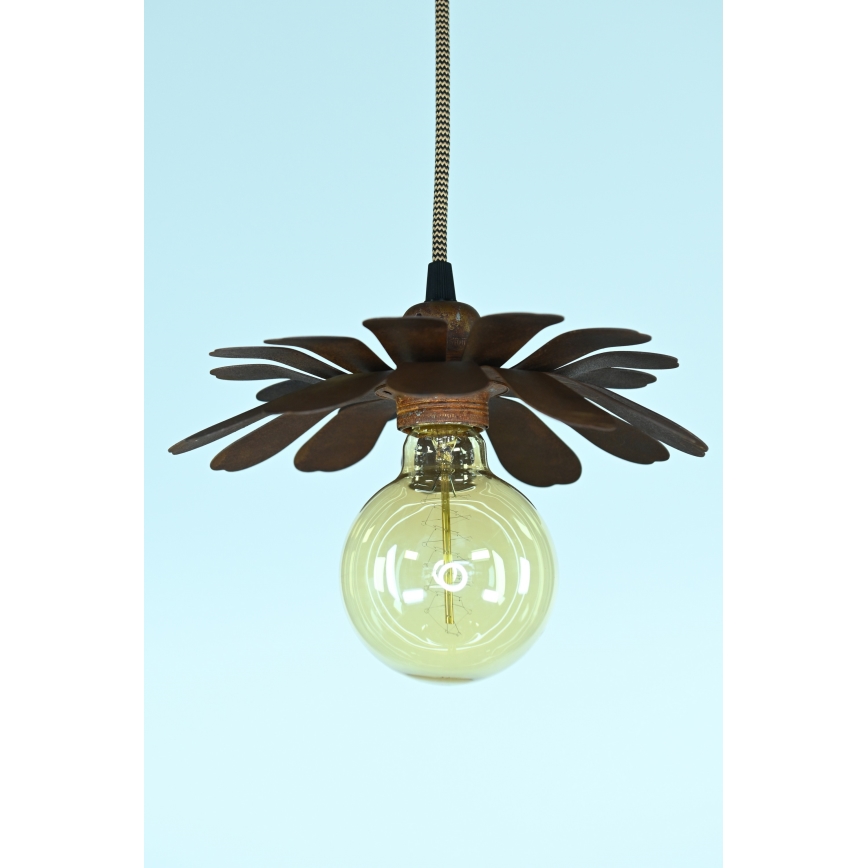 Bohemia-Design - Závesné svietidlo na lankách 1xE27/60W/230V bronzové