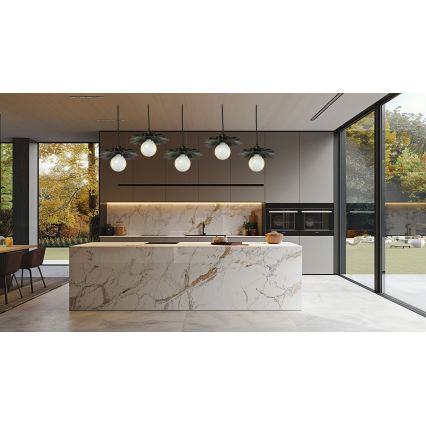 Bohemia-Design - Závesné svietidlo na lankách 1xE27/60W/230V čierna