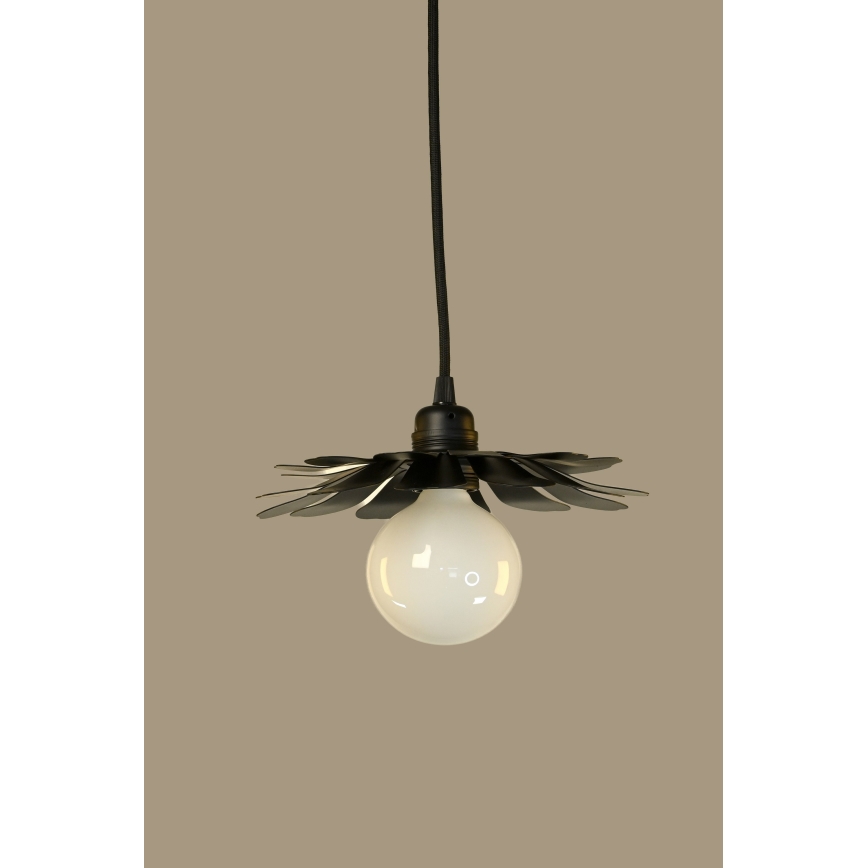 Bohemia-Design - Závesné svietidlo na lankách 1xE27/60W/230V čierna