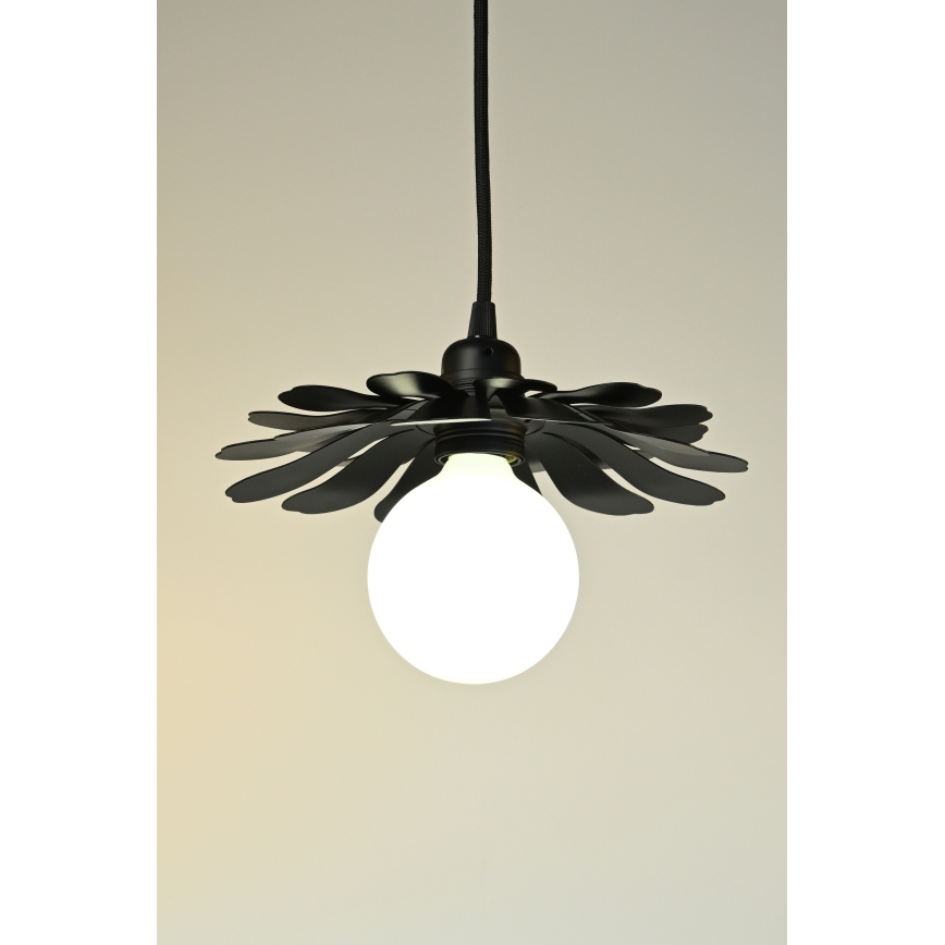 Bohemia-Design - Závesné svietidlo na lankách 1xE27/60W/230V čierna