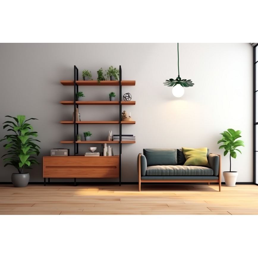 Bohemia-Design - Závesné svietidlo na lanku 1xE27/60W/230V zelené