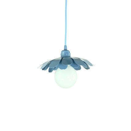 Bohemia-Design - Závesný luster na lanku 1xE27/60W/230V modrý