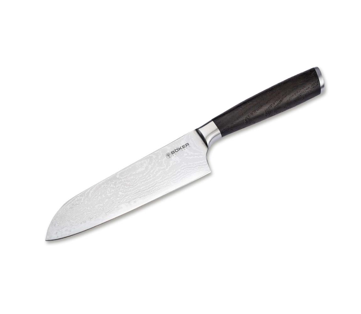 Böker - Damaškový kuchynský nôž santoku DAMAST 16,5 cm dub 130952DAM