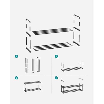 Botník ALVORO čierna