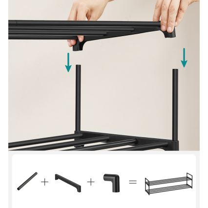 Botník ALVORO čierny