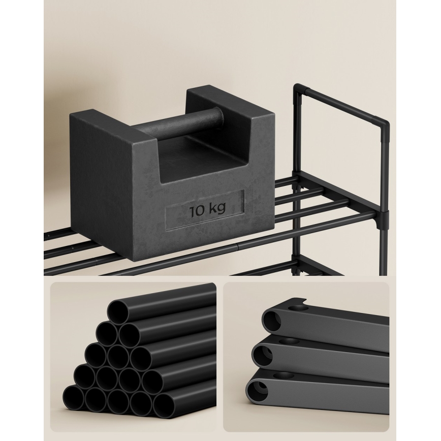 Botník ALVORO čierny