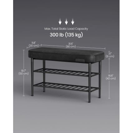 Botník ANDOR čierny