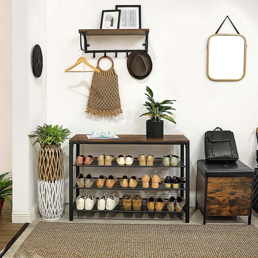 Botník DAVOR hnedá/čierna