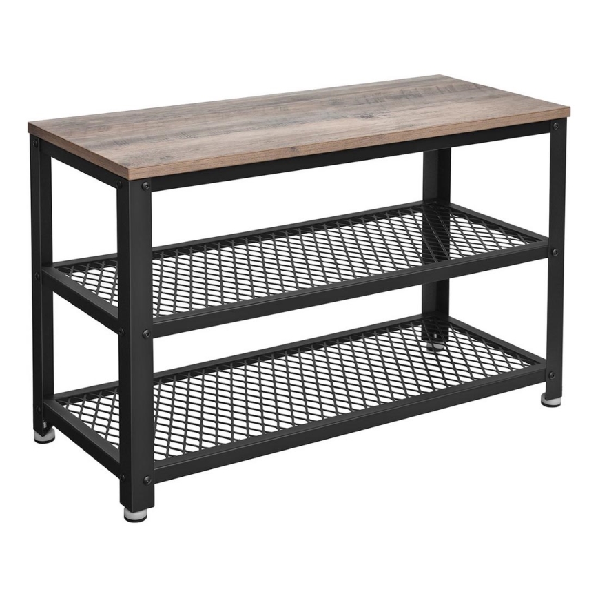 Botník DAVOR hnedá/čierna