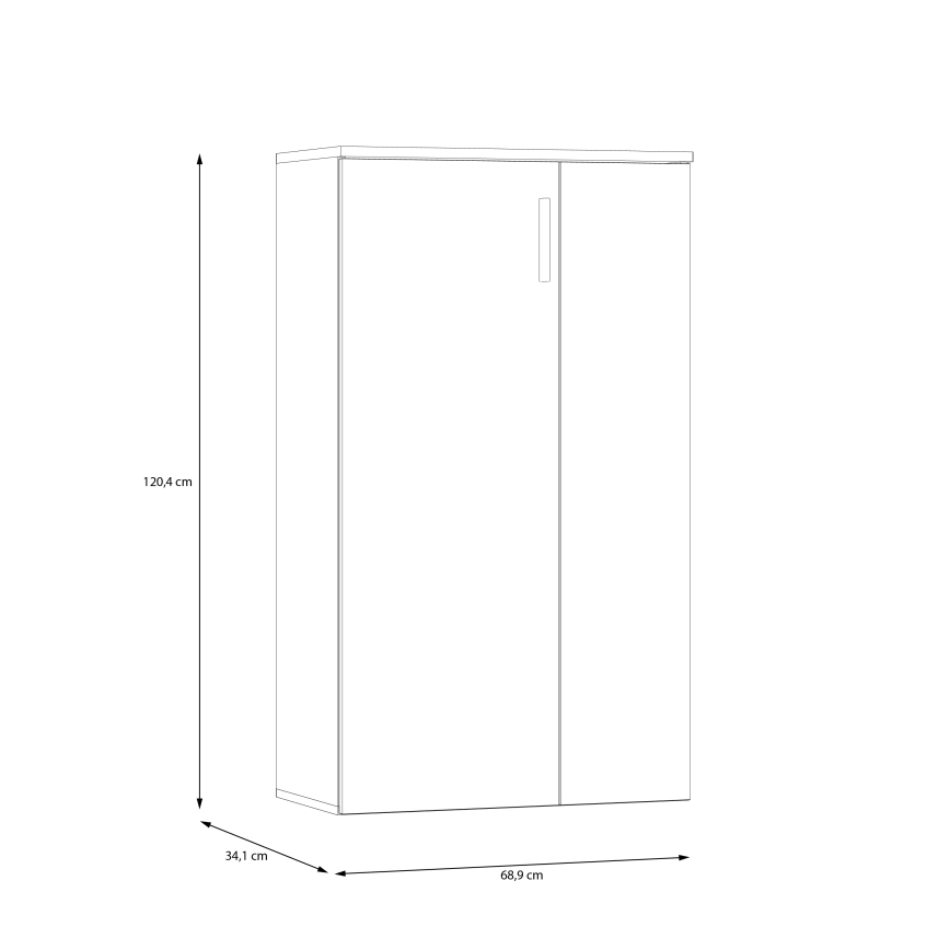Botník ETON dub artisan/zelený