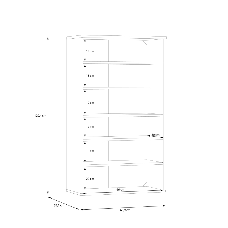 Botník ETON dub artisan/zelený