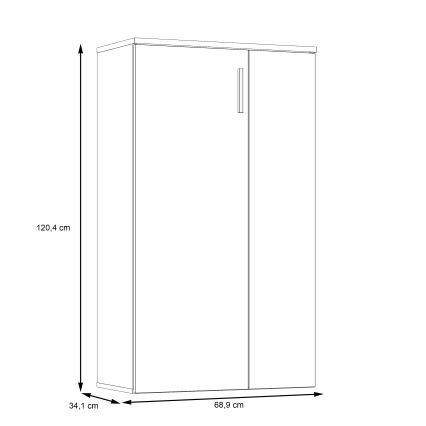 Botník ETON hnedá/antracit