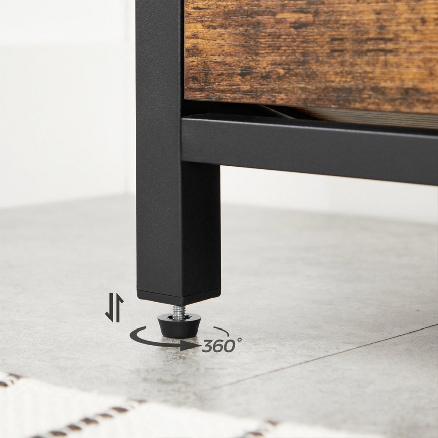 Botník VOREN hnedá/čierna