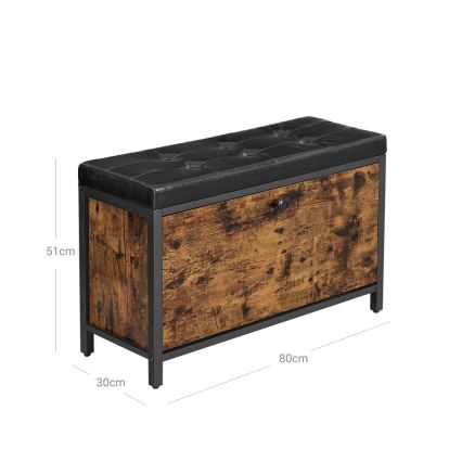 Botník VOREN hnedá/čierna