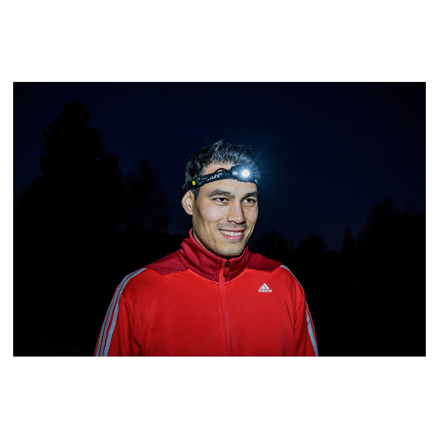 Brennenstuhl - LED Čelovka LuxPremium LED/2xAA IP44 čierna