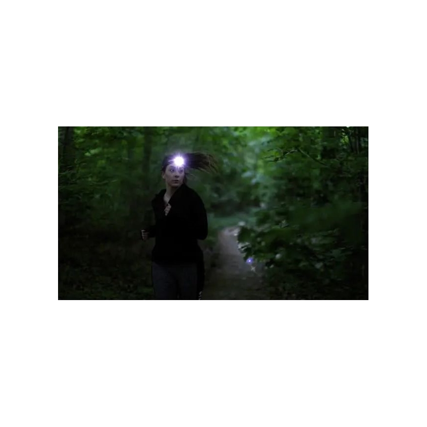 Brennenstuhl - LED Čelovka LuxPremium LED/2xAA IP44 čierna