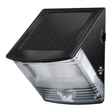 Brennenstuhl - LED Solárne nástenné svietidlo so senzorom pohybu a súmraku LED/1W/3,6V 600 mAh IP44