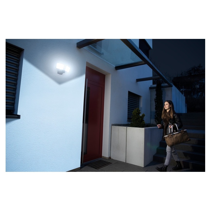 Brennenstuhl- LED Stmievateľný reflektor DUO LED/29,2W/230V 3000-6500K IP54 Wi-Fi