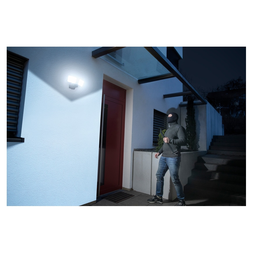 Brennenstuhl- LED Stmievateľný reflektor DUO LED/29,2W/230V 3000-6500K IP54 Wi-Fi