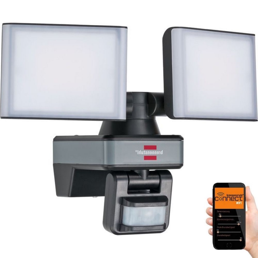 Brennenstuhl - LED Stmievateľný reflektor so senzorom DUO LED/29,2W/230V 3000-6500K IP54 Wi-Fi