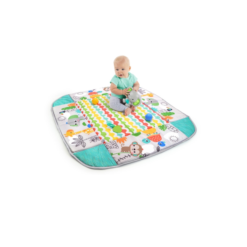 Bright Starts - Detská hracia deka 5v1 YOUR WAY BALL PLAY tyrkysová