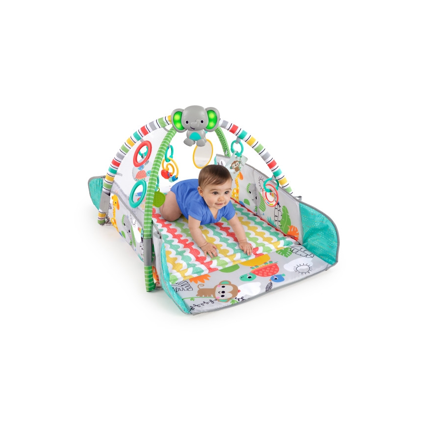 Bright Starts - Detská hracia deka 5v1 YOUR WAY BALL PLAY tyrkysová