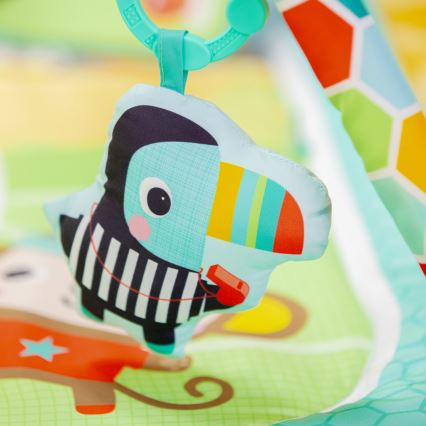 Bright Starts - Detská hracia deka OBALL GRIP & KICK 3xAA