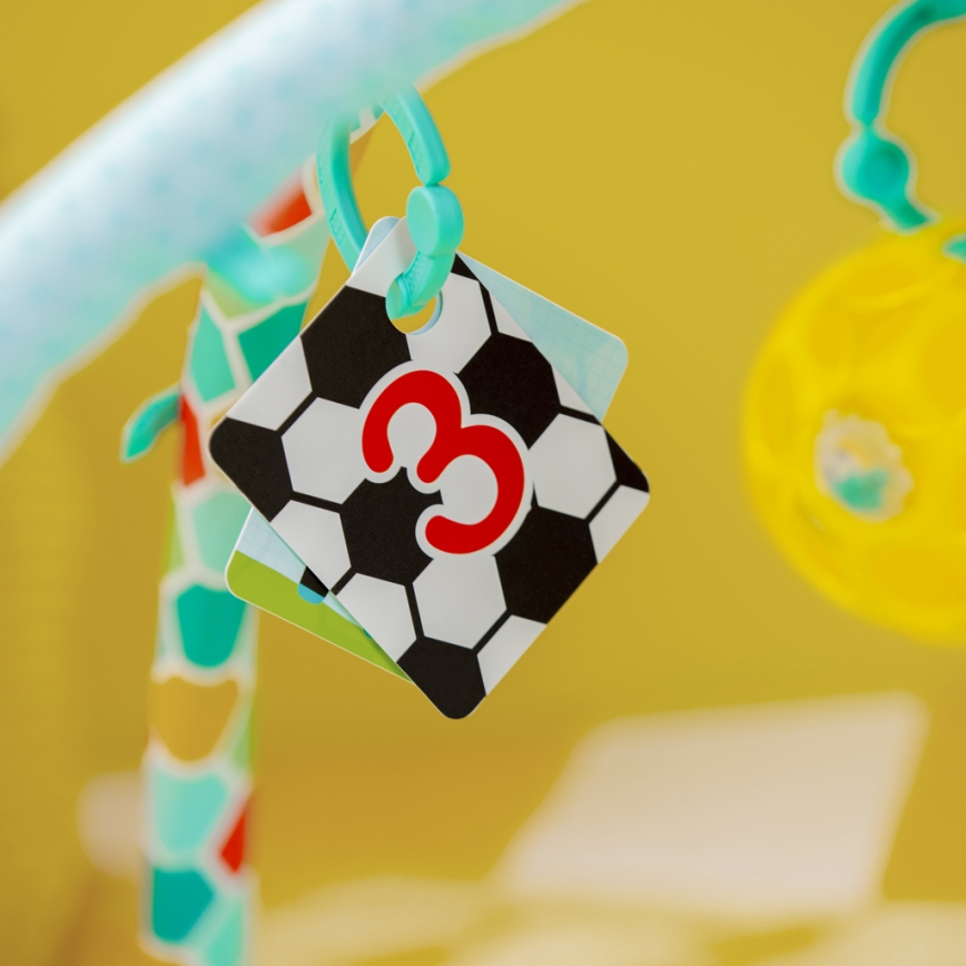 Bright Starts - Detská hracia deka OBALL GRIP & KICK 3xAA