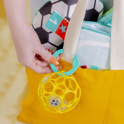 Bright Starts - Detská hracia deka OBALL GRIP & KICK 3xAA