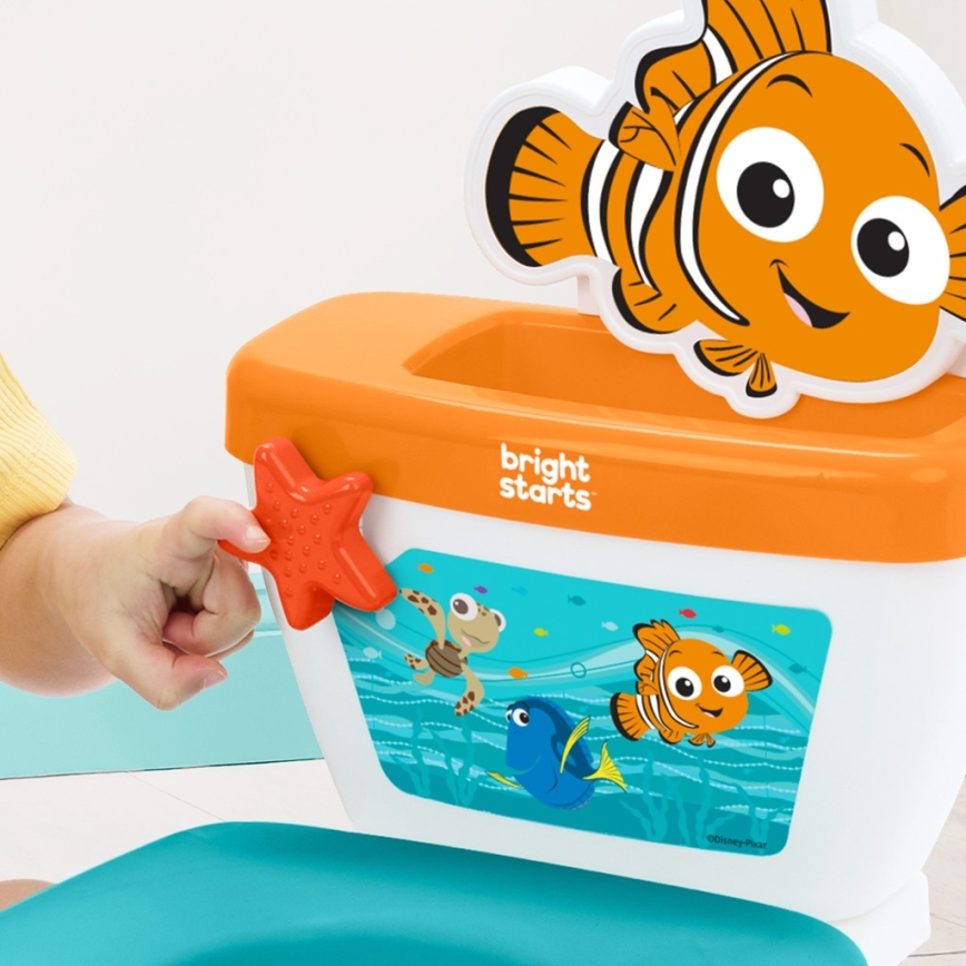 Bright Starts - Detská toaleta so zvukom MY SIZE Finding Nemo 2xAAA