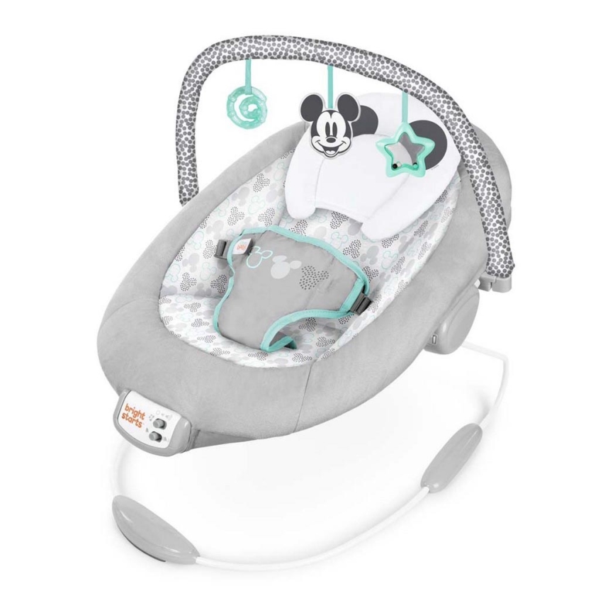Bright Starts - Detské vibrujúce ležadlo s melódiou MICKEY MOUSE 3xLR14