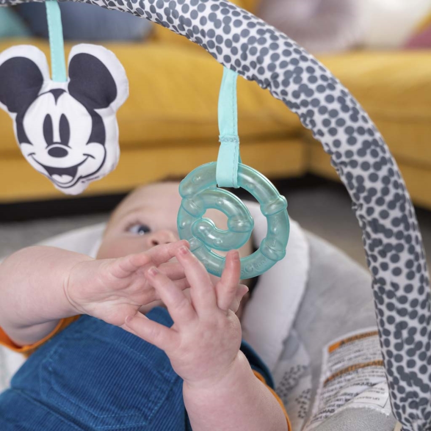 Bright Starts - Detské vibrujúce ležadlo s melódiou MICKEY MOUSE 3xLR14