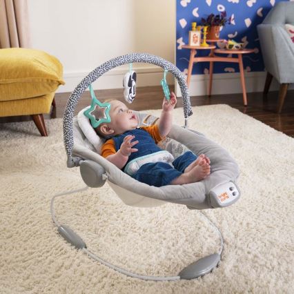 Bright Starts - Detské vibrujúce ležadlo s melódiou MICKEY MOUSE 3xLR14