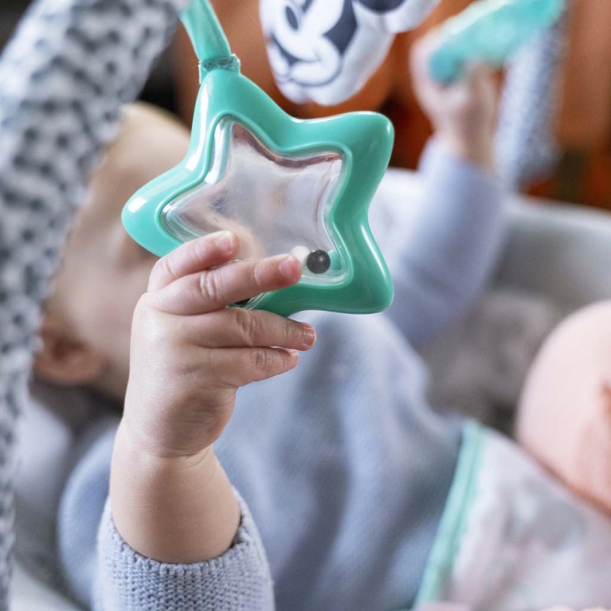 Bright Starts - Detské vibrujúce ležadlo s melódiou MICKEY MOUSE 3xLR14