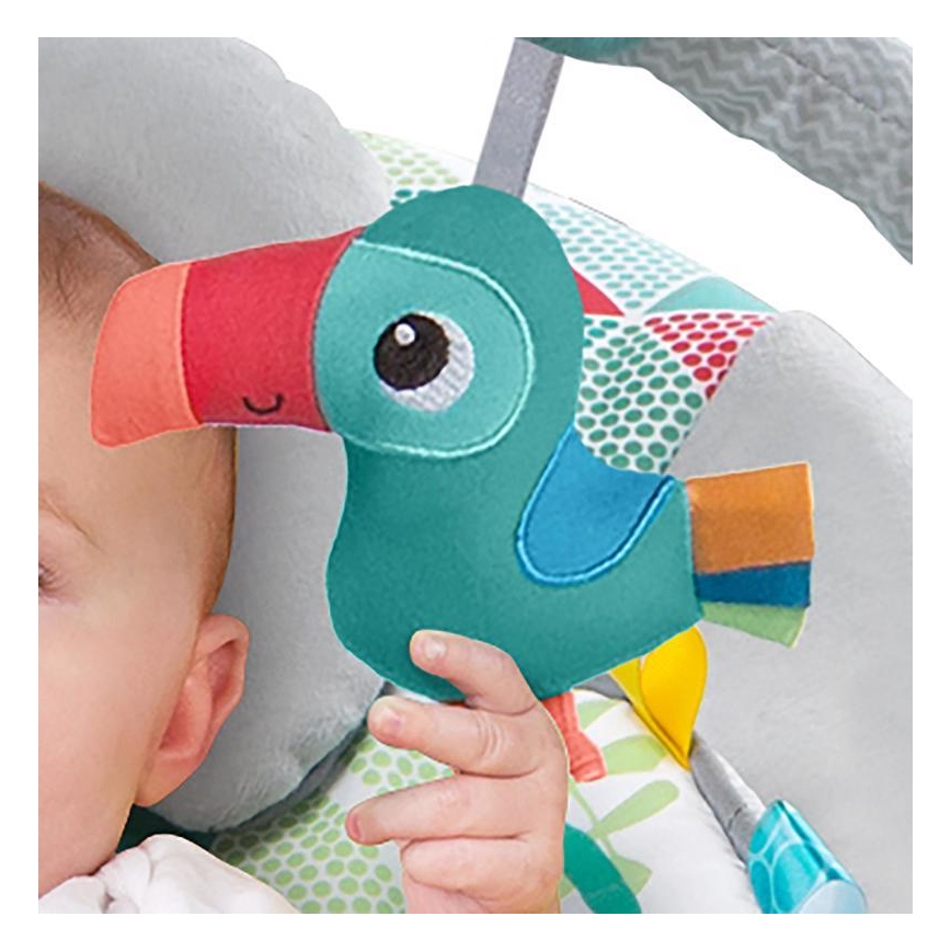 Bright Starts - Detské vibrujúce ležadlo s melódiou TOUCAN TANGO