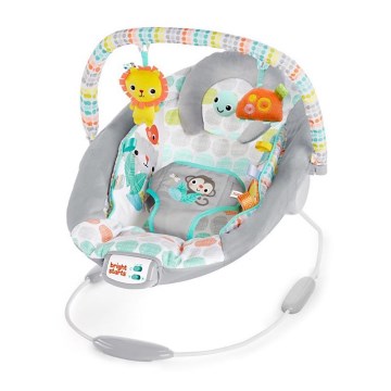 Bright Starts - Detské vibrujúce ležadlo s melódiou WHIMSICAL WILD 3xLR14