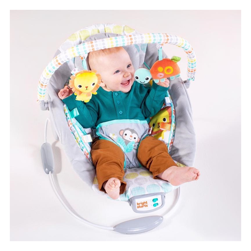 Bright Starts - Detské vibrujúce ležadlo s melódiou WHIMSICAL WILD