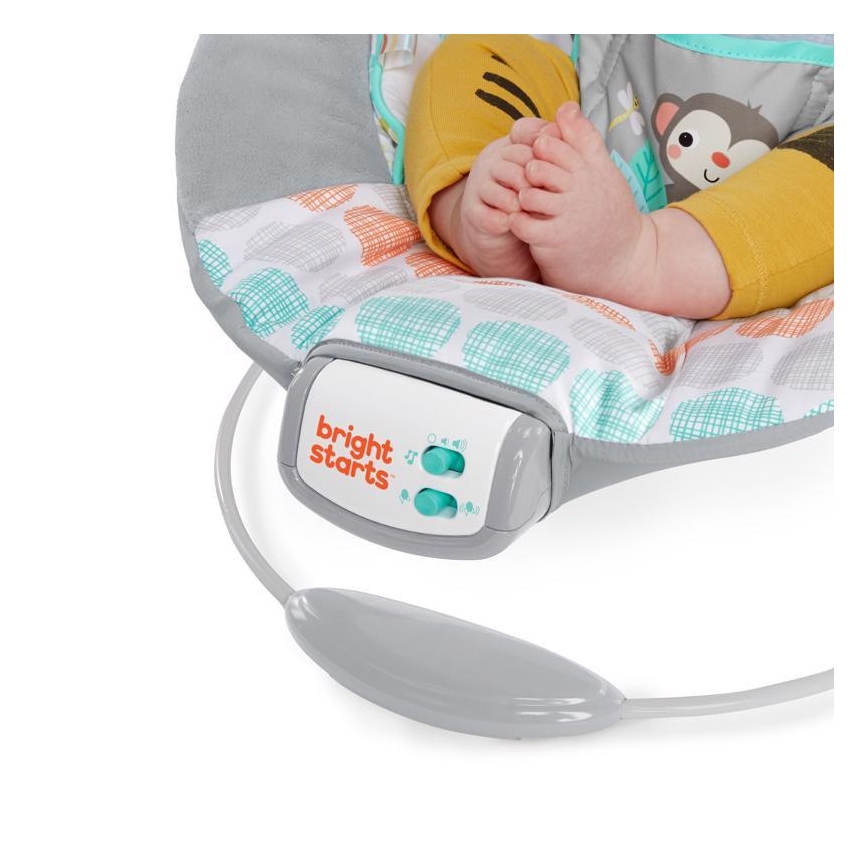 Bright Starts - Detské vibrujúce ležadlo s melódiou WHIMSICAL WILD