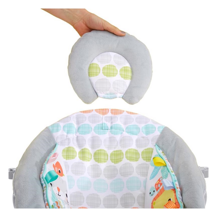 Bright Starts - Detské vibrujúce ležadlo s melódiou WHIMSICAL WILD