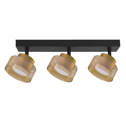 Brilagi - Bodové svietidlo AURA LUX 3xGX53/30W/230V čierna/zlatá