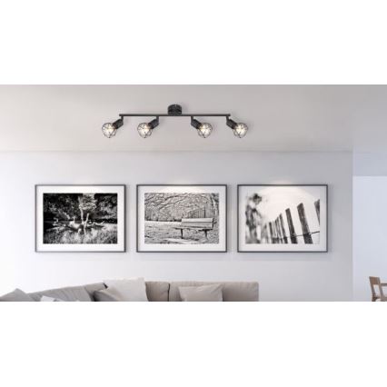 Brilagi - Bodové svietidlo CAGE 4xE14/40W/230V