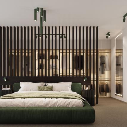 Brilagi - Bodové svietidlo CRESTO 1xGU10/10W/230V 20 cm zelené