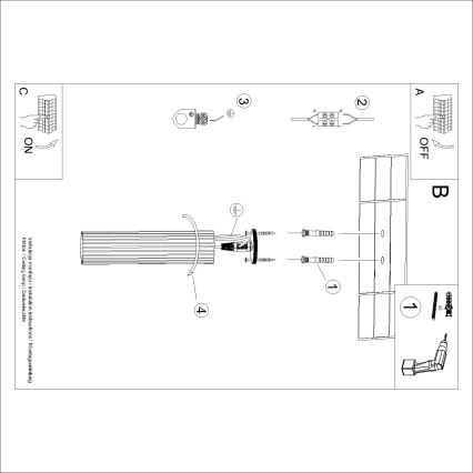 Brilagi - Bodové svietidlo CRESTO 1xGU10/10W/230V 30 cm biela