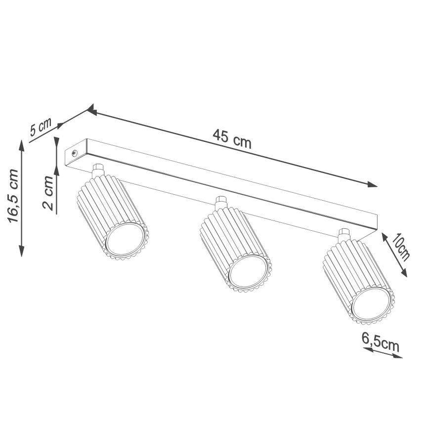 Brilagi - Bodové svietidlo CRESTO 3xGU10/10W/230V biela