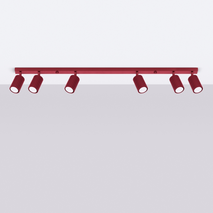 Brilagi - Bodové svietidlo CRESTO 6xGU10/10W/230V bordová