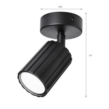 Brilagi - Bodové svietidlo CRISPINA 1xGU10/10W/230V čierne