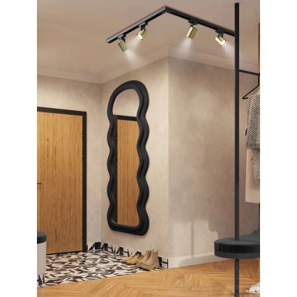 Brilagi - Bodové svietidlo do lištového systému HUSKY 4xGU10/10W/230V čierna/zlatá