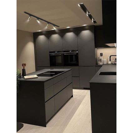 Brilagi - Bodové svietidlo do lištového systému HUSKY 4xGU10/10W/230V čierna/zlatá